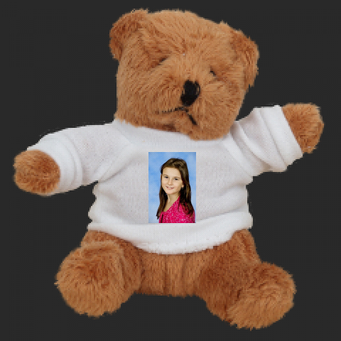 Fotodárky - dětská klíčenka - medvěd - tričko s potiskem