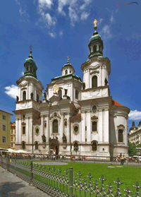 Pohlednice 3D - Praha - kostel svátého mikuláše Pohlednice 3D - Praha - kostel svátého mikuláše